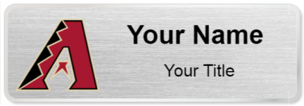 Custom name badges for Arizona Diamondbacks