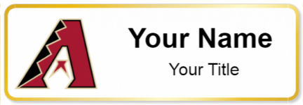 Custom name badges for Arizona Diamondbacks