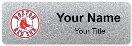 Custom name badges for Boston Red Sox