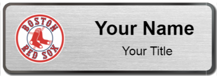 Custom name badges for Boston Red Sox