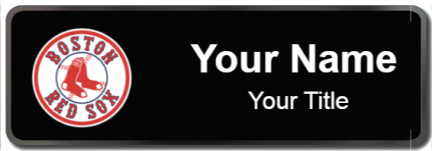 Custom name badges for Boston Red Sox