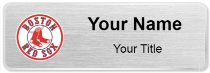 Custom name badges for Boston Red Sox