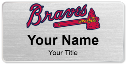Custom name badges for Atlanta Braves