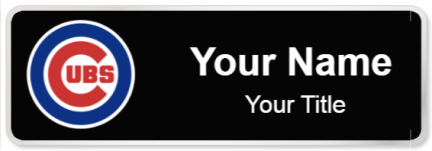 Custom name badges for Chicago Cubs