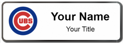 Custom name badges for Chicago Cubs