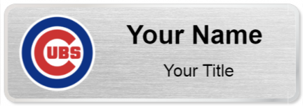 Custom name badges for Chicago Cubs