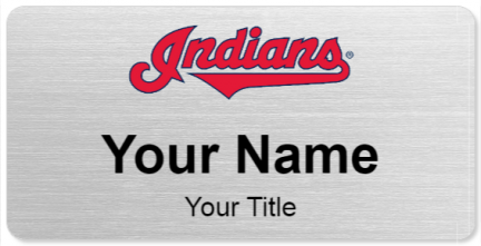 Custom name badges for Cleveland Indians