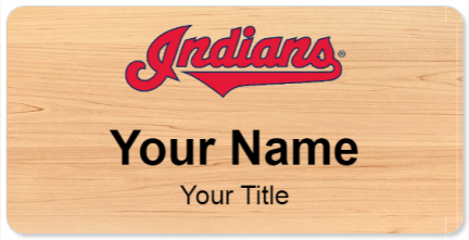 Custom name badges for Cleveland Indians