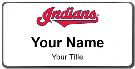 Custom name badges for Cleveland Indians