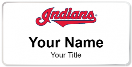 Custom name badges for Cleveland Indians