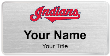 Custom name badges for Cleveland Indians
