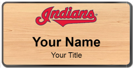 Custom name badges for Cleveland Indians