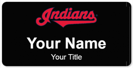 Custom name badges for Cleveland Indians