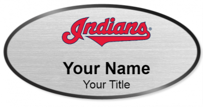 Custom name badges for Cleveland Indians