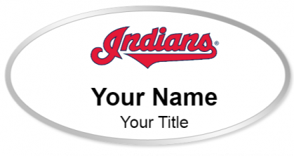 Custom name badges for Cleveland Indians