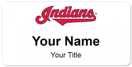 Custom name badges for Cleveland Indians