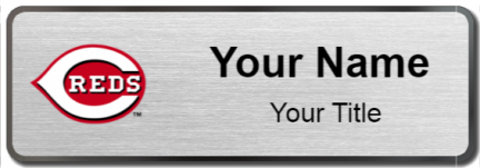 Custom name badges for Cincinnati Reds