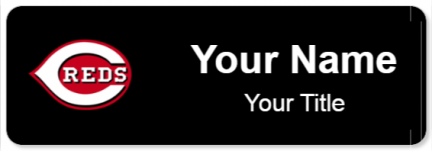 Custom name badges for Cincinnati Reds