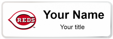 Custom name badges for Cincinnati Reds