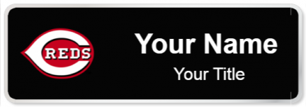 Custom name badges for Cincinnati Reds