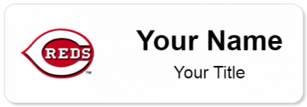 Custom name badges for Cincinnati Reds