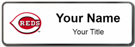 Custom name badges for Cincinnati Reds