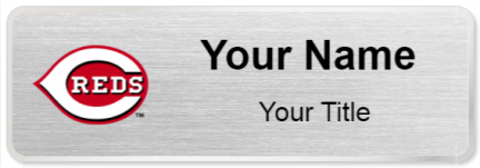 Custom name badges for Cincinnati Reds