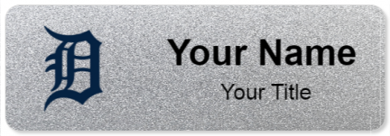 Custom name badges for Detroit Tigers
