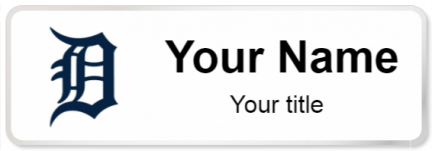 Custom name badges for Detroit Tigers