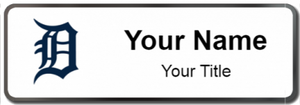 Custom name badges for Detroit Tigers