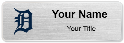 Custom name badges for Detroit Tigers