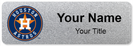 Custom name badges for Houston Astros