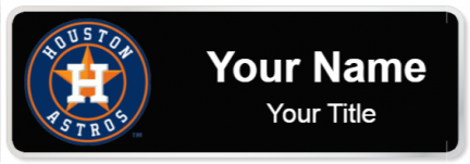 Custom name badges for Houston Astros