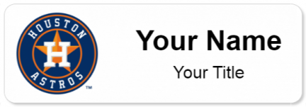 Custom name badges for Houston Astros