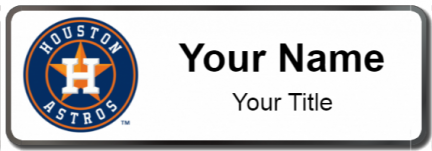 Custom name badges for Houston Astros