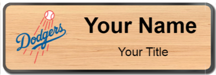 Custom name badges for Los Angeles Dodgers