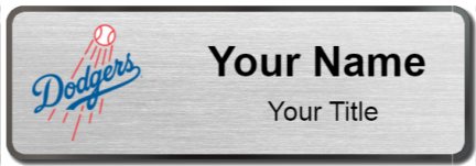Custom name badges for Los Angeles Dodgers