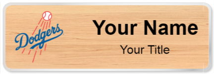Custom name badges for Los Angeles Dodgers