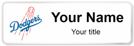 Custom name badges for Los Angeles Dodgers