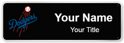 Custom name badges for Los Angeles Dodgers