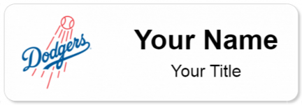 Custom name badges for Los Angeles Dodgers