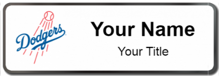 Custom name badges for Los Angeles Dodgers