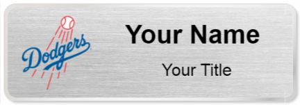 Custom name badges for Los Angeles Dodgers