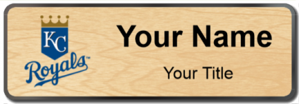 Custom name badges for Kansas City Royals