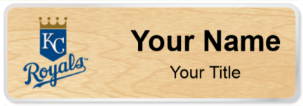 Custom name badges for Kansas City Royals