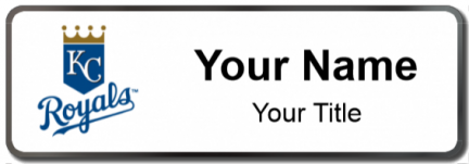 Custom name badges for Kansas City Royals