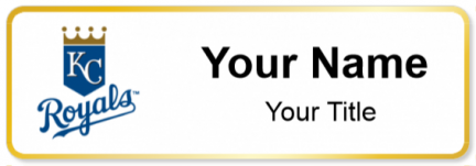 Custom name badges for Kansas City Royals