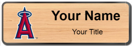 Custom name badges for Los Angeles Angels