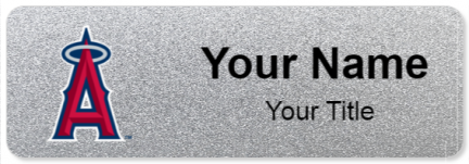 Custom name badges for Los Angeles Angels