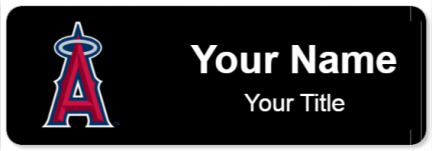 Custom name badges for Los Angeles Angels